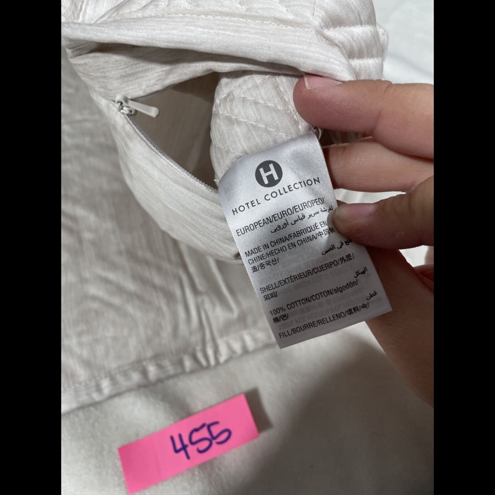 NIB Hotel Collection Woodrose Quilted (1 ) Euro European‎ Pillow Sham - Picture 3 of 12